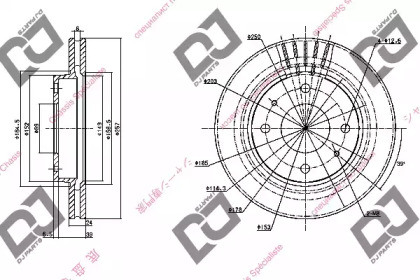 Тормозной диск DJ PARTS BD1106